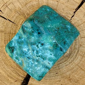 Malachiet-Chrysocolla gepolijst